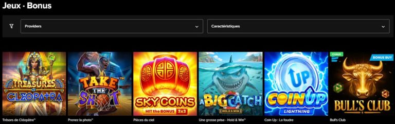 Superlines Casino jeux