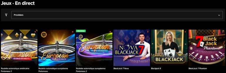 Superlines Casino jeux live